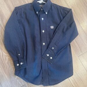 Cinch Navy Geometric Button-Down Shirt